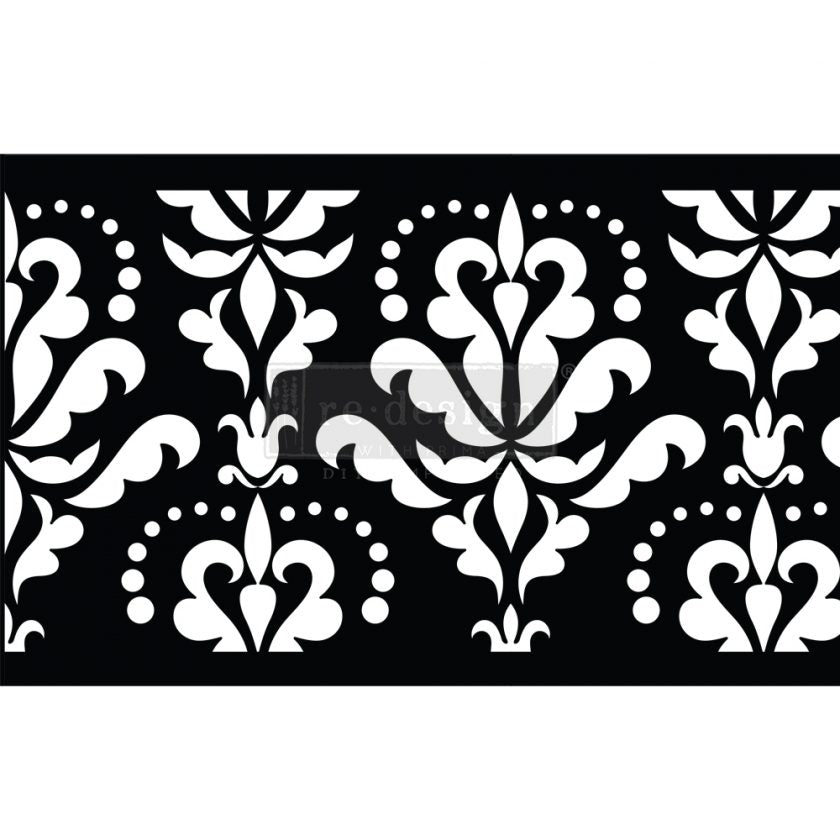 Damask Flourish Stencil Roll