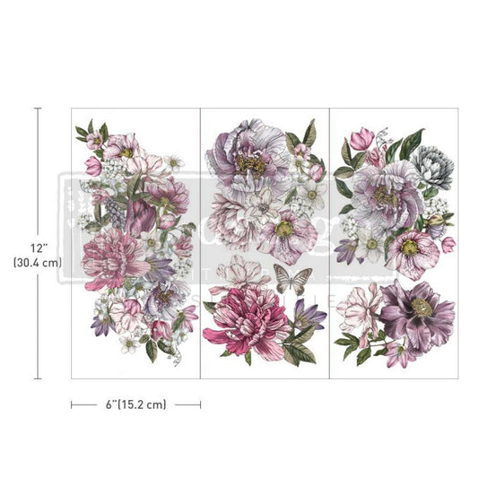 Dreamy Florals Transfers Decor