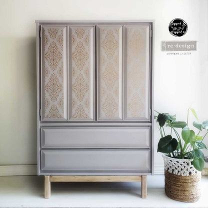 Gold Damask Transfer Tube