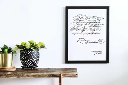 Secret Letter Transfers Decor